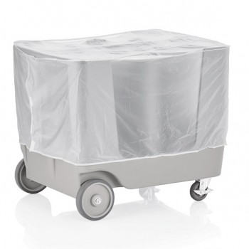 Carucior transport farfurii, boluri, 4 compartimente, 93x73x78 cm