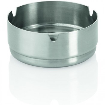 Scrumiera inox rotunda 8 x 3 cm