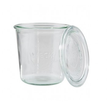 Set 2 recipiente cu capac gourmet din sticla 580 ml