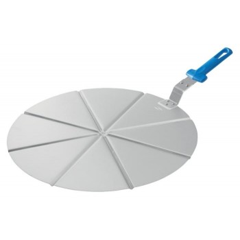 Tava portionat pizza din aluminiu cu maner - 50 cm, 8 felii