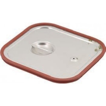 Capac inox cu garnitura silicon GN 2/3